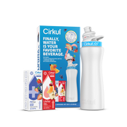 22oz. White Stainless Steel Bottle Starter Kit - Fresh Pair