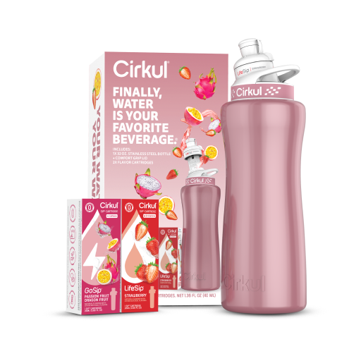 32oz. Rose Gold Stainless Steel Bottle Starter Kit - Clean Bundle