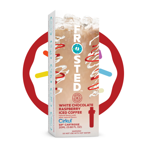 Frosted White Chocolate Raspberry Iced Coffee - Simple Edit